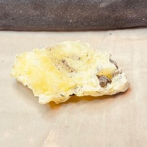 Brucite Specimen in Yellows & Black Spots